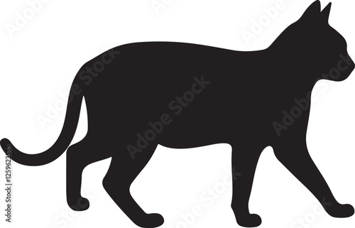cat silhouette vector