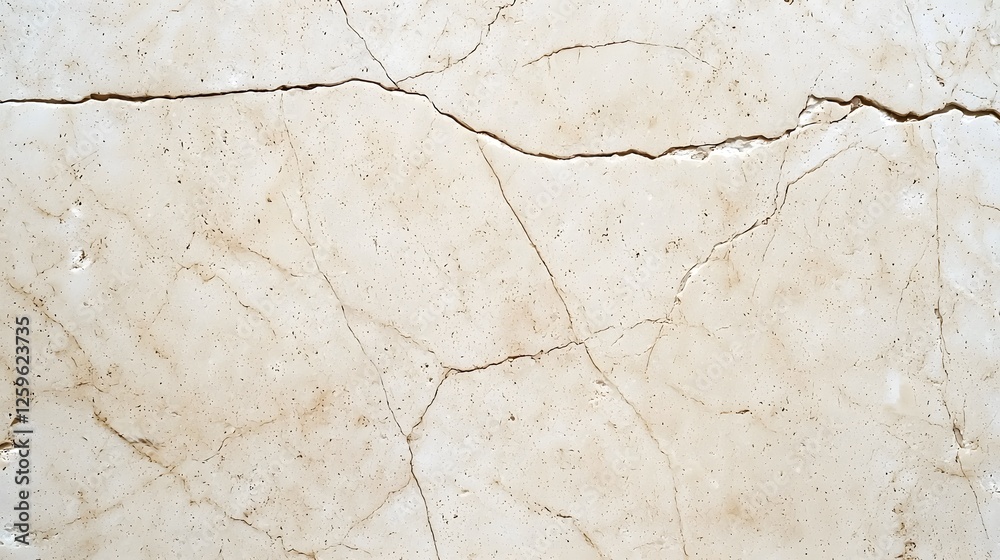 Cracked Light Beige Marble Surface with Natural Texture Details Cracked Light Beige Marble Surface with Natural Texture Details