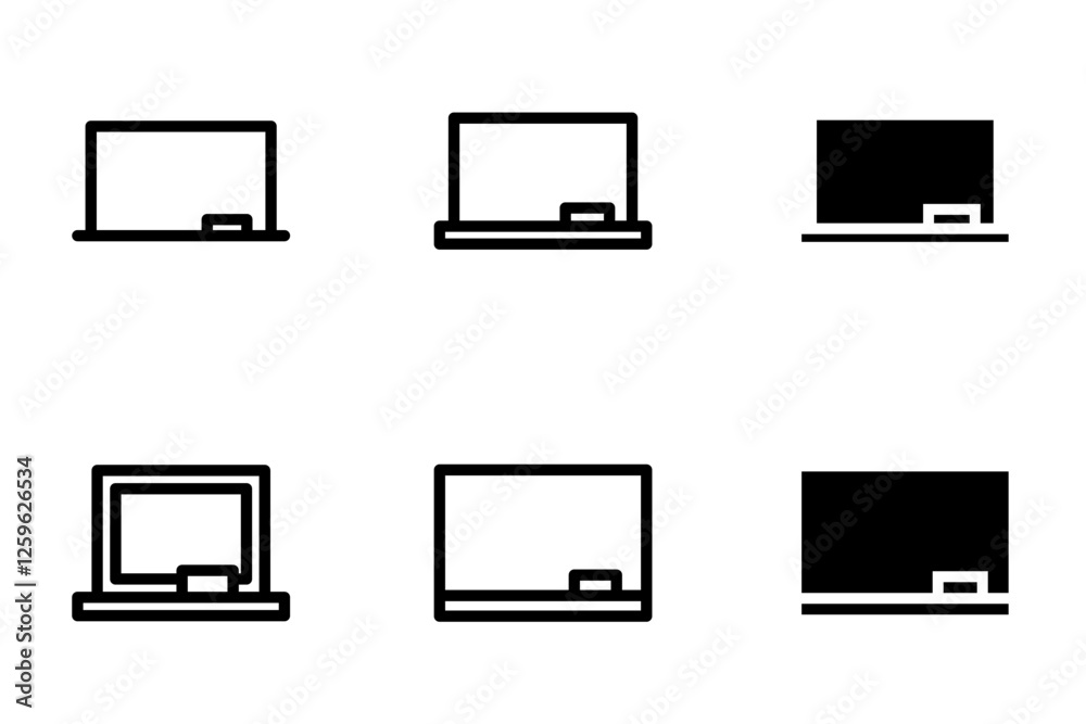 whiteboard icon set design template whiteboard icon set design template