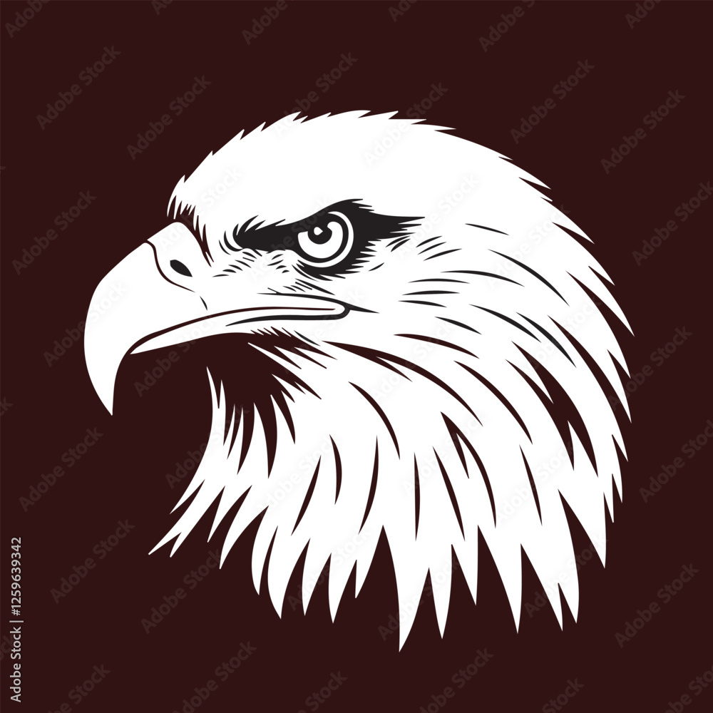 Obraz premium Eagle vector. angry eagle