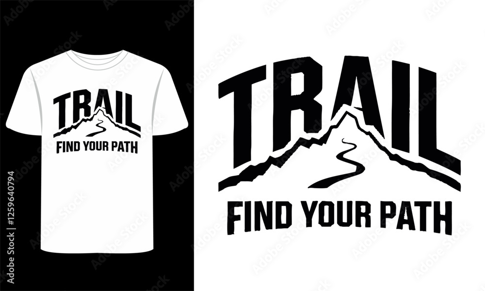 Obraz premium Vintage T-Shirt Graphics with Nature & Travel Elements