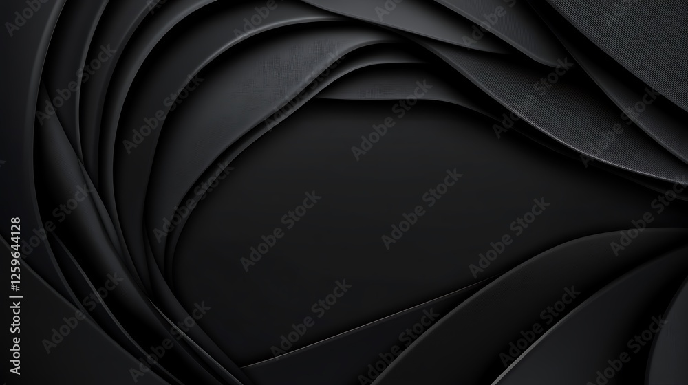 Fototapeta premium Abstract black curves, background texture