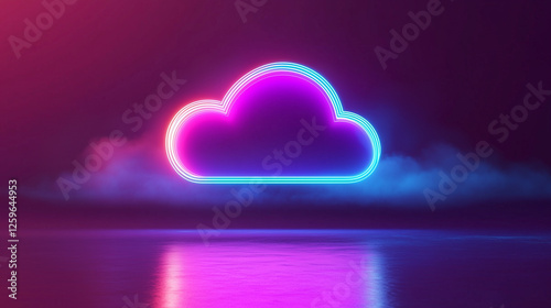 Glowing connections in a digital network symbolize seamless cloud computing integration