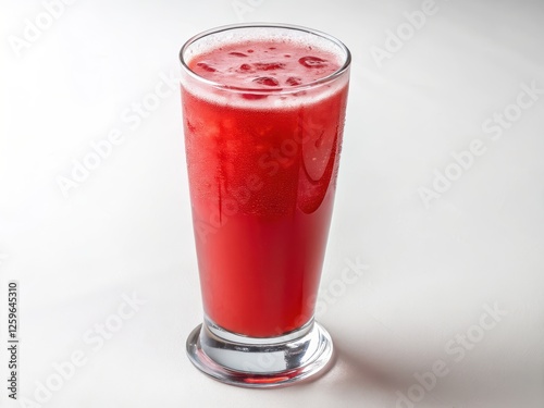 Wallpaper Mural Refreshing Red Fruit Juice in Tall Glass Torontodigital.ca