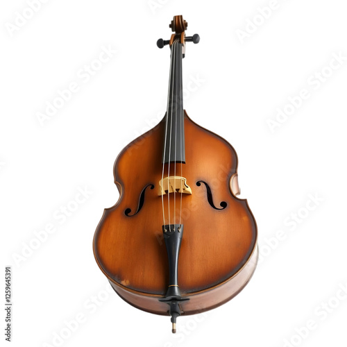  Full View of a Classic Double Bass Instrument photo