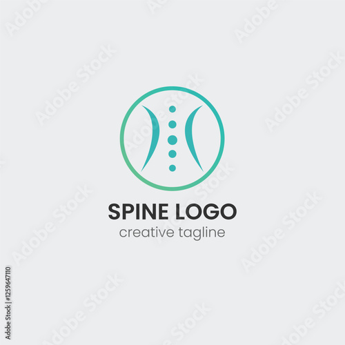 Chiropractic, cord, spinal, spine, spiral, health, bone, pain, backbone logo template