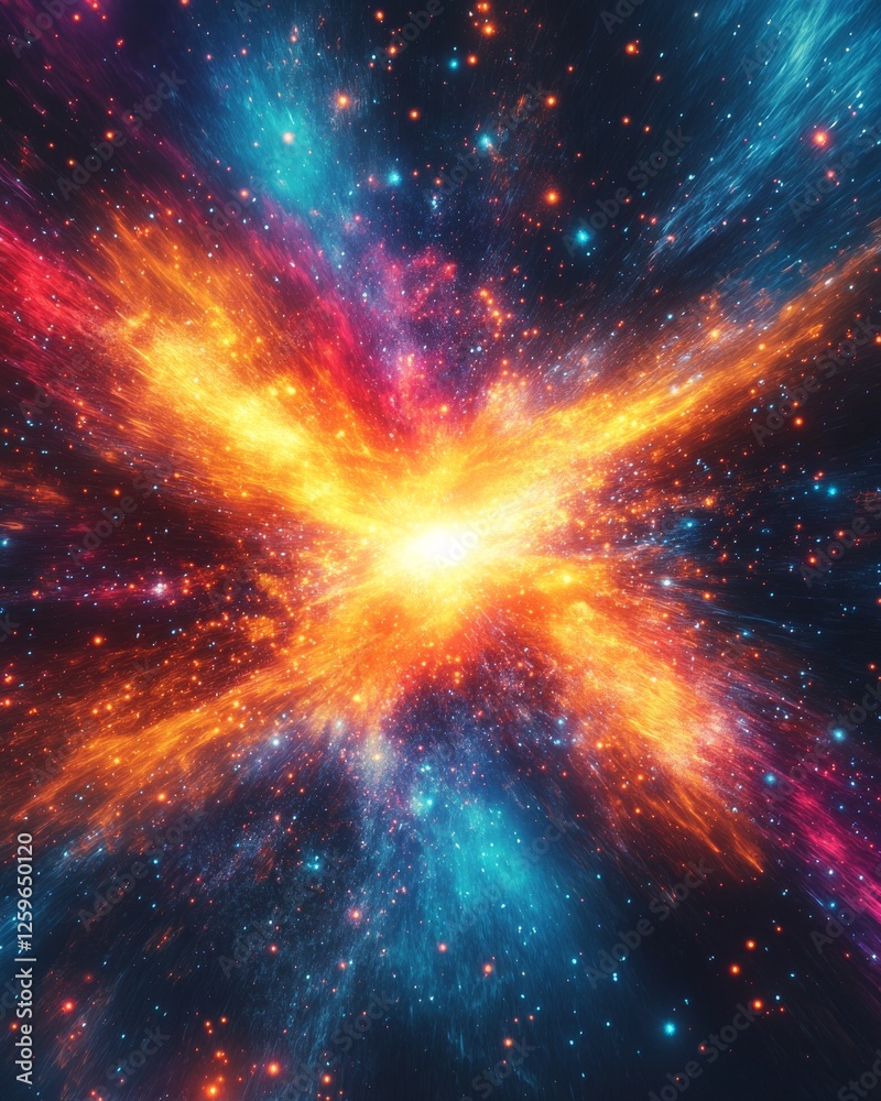 Abstract cosmic vivid bursts background. Featuring cosmic vivid bursts with bright colors. Emphasizing depth and explosive light. Ideal for space and artistic themes. Abstract cosmic vivid bursts background. Featuring cosmic vivid bursts with bright colors. Emphasizing depth and explosive light. Ideal for space and artistic themes.