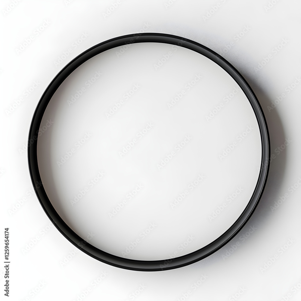 Minimalist circular frame with modern typography Minimalist circular frame with modern typography