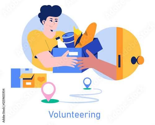 Care Day. Flat Vector Illustration