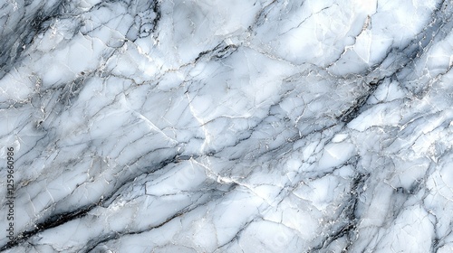 Elegant white and gray marble surface with intricate veining, ideal for interior design projects