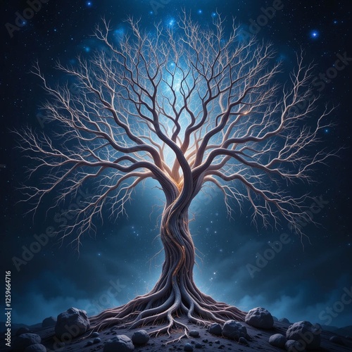 tree in the night