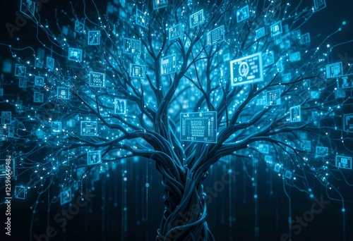 abstract background with tree