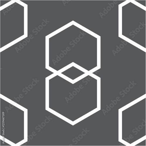 Seamless fabric of geometric pattern, like illustration. Suit for package design, wallpaper, fashion print, Housing wallpaper, arty-crafty.