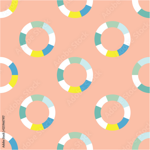 Vector seamless pattern with circles