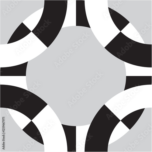 Seamless pattern with zebra