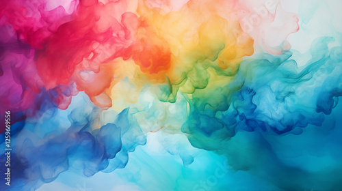 Colorful watercolor abstract background.