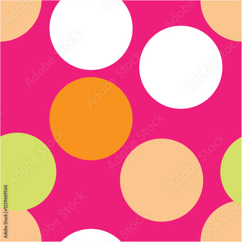 Seamless fabric of polka dots pattern, like illustration. Suit for package design, wallpaper, fashion print, Housing wallpaper, arty-crafty.