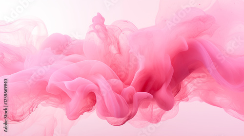 Pink ink abstract background.