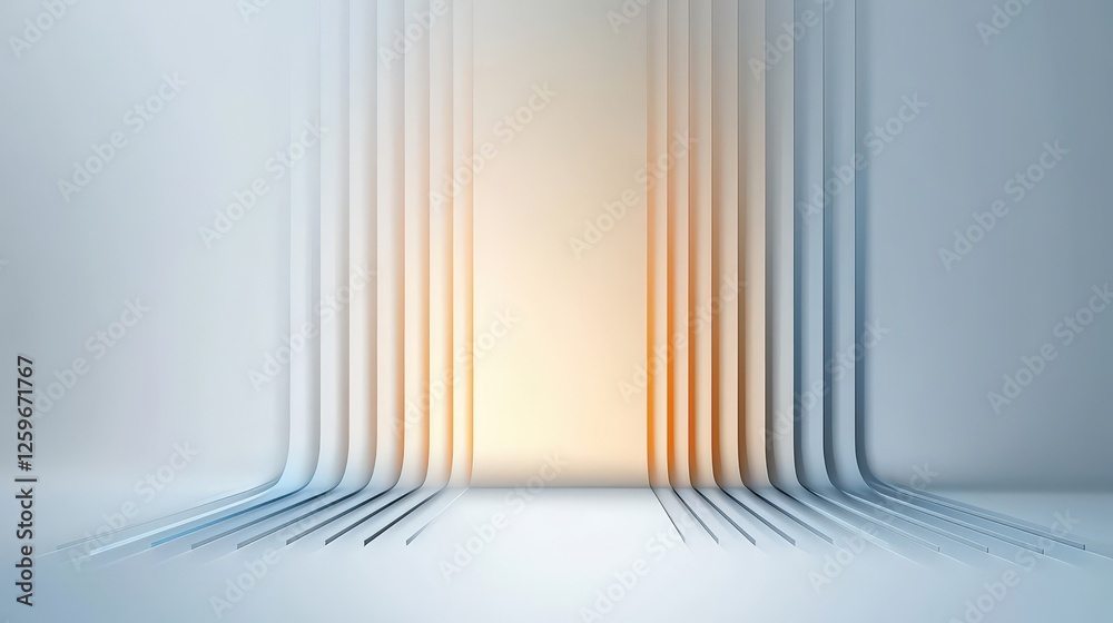 Obraz premium Abstract Lines with Soft Light in Background