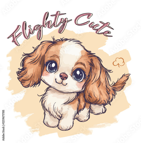 funny and cute Cartoon Illustration t shirt Graphic 