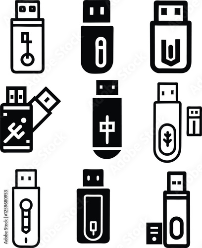 Flash drive icons.