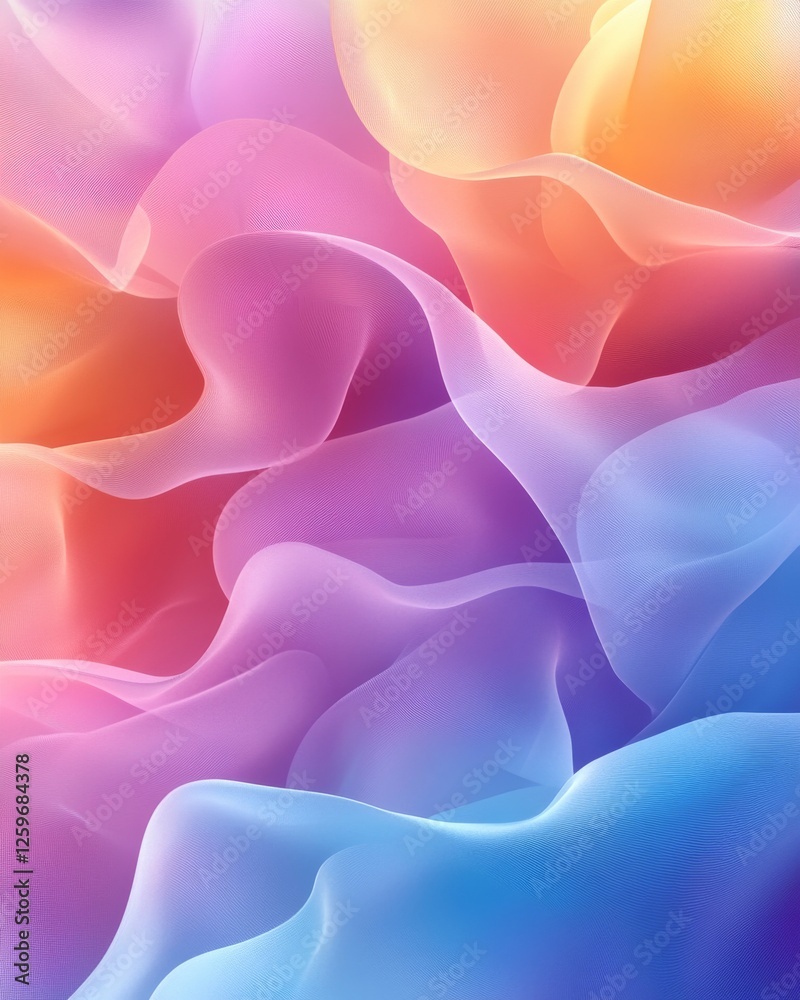Obraz premium Abstract luminous gradient patterns background. Featuring luminous gradient patterns and soft colors. Emphasizing serenity and modernity. Ideal for calming and artistic themes.