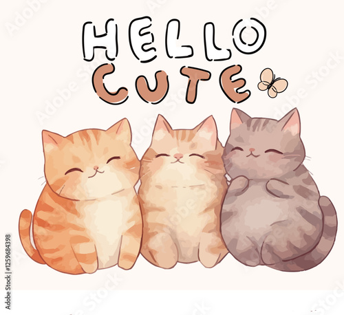cute an funny Cartoon Illustration Graphic
