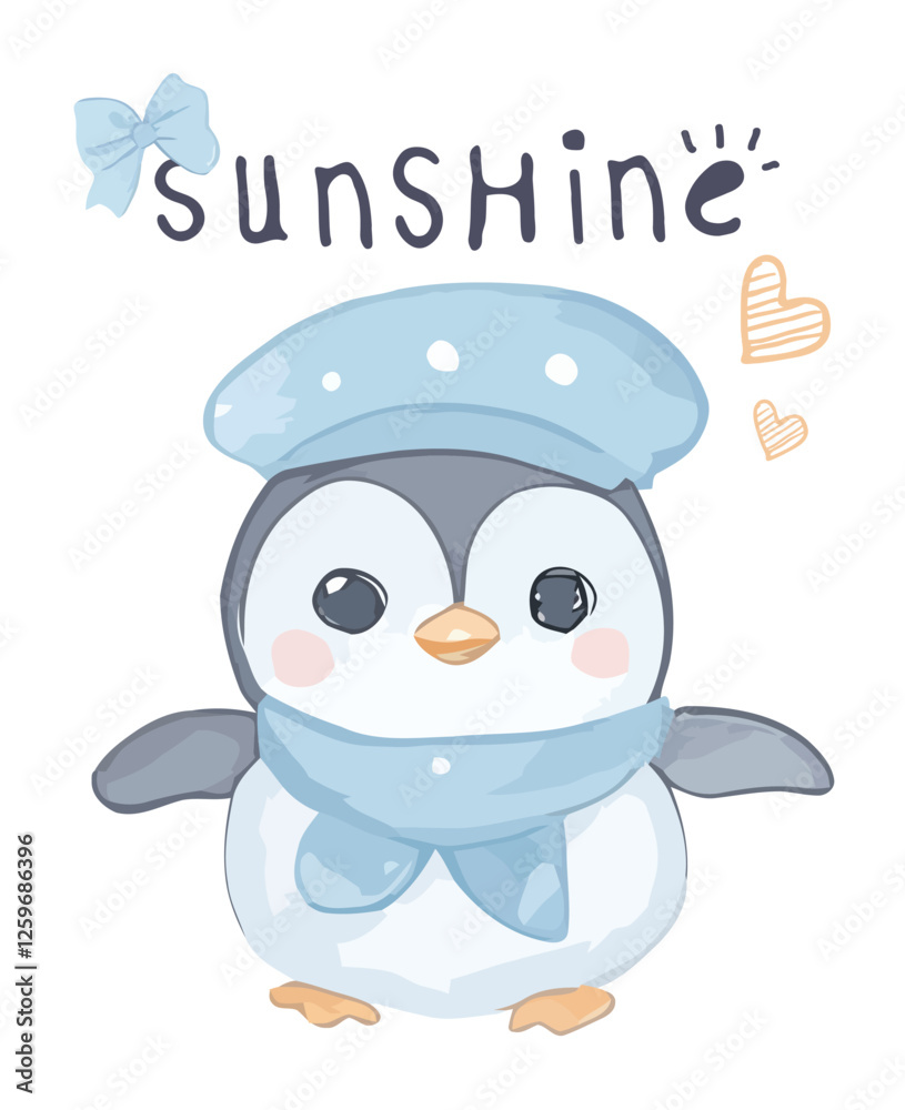penguine Cartoon Illustration Graphic penguine Cartoon Illustration Graphic