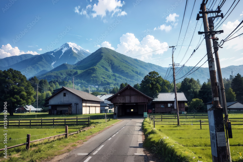 Fototapeta premium Mountain Views in Beautiful Countryside