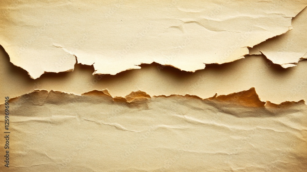 Torn aged paper texture background design Torn aged paper texture background design