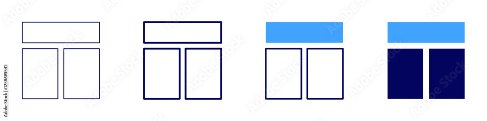 Grid optimization software icon in 4 different styles. Thin Line, Line, Bold Line, Duotone. Duotone style. Editable stroke Grid optimization software icon in 4 different styles. Thin Line, Line, Bold Line, Duotone. Duotone style. Editable stroke