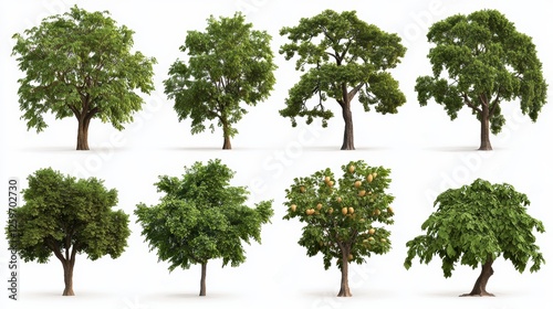 Wallpaper Mural A diverse collection of trees, showcasing various shapes, sizes, and foliage, ideal for nature studies or landscaping inspiration. Torontodigital.ca