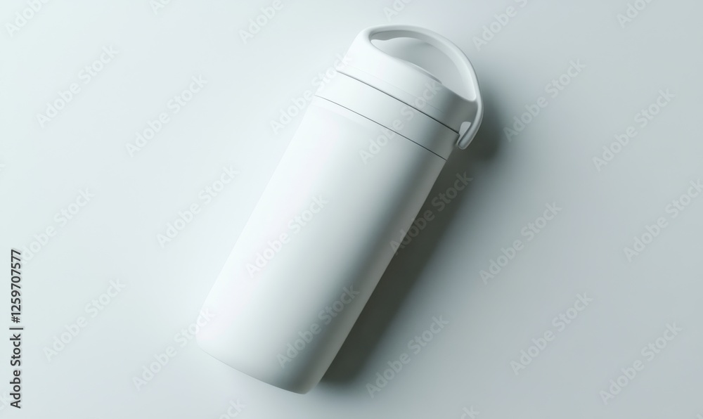 White water bottle, studio shot, clean background, product photography White water bottle, studio shot, clean background, product photography