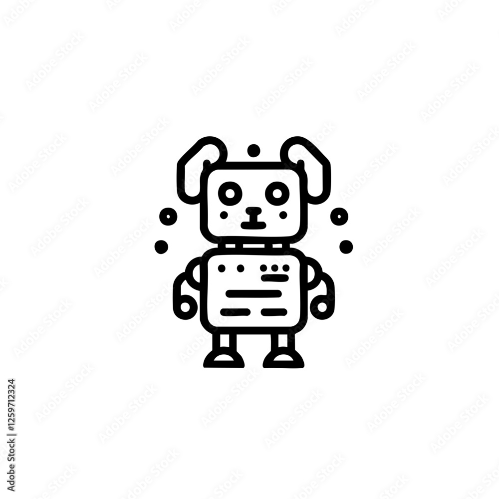 Futuristic animal robot vector illustration with a sleek and modern design. Perfect for sci-fi projects, branding, merchandise, and digital art. Futuristic animal robot vector illustration with a sleek and modern design. Perfect for sci-fi projects, branding, merchandise, and digital art.