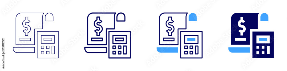Contactless payments for businesses icon in 4 different styles. Thin Line, Line, Bold Line, Duotone. Duotone style. Editable stroke Contactless payments for businesses icon in 4 different styles. Thin Line, Line, Bold Line, Duotone. Duotone style. Editable stroke