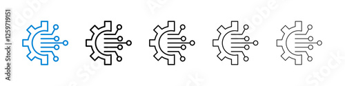 Transform icons in five different stroke sizes