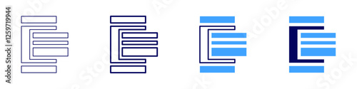 Mobile payment security features icon in 4 different styles. Thin Line, Line, Bold Line, Duotone. Duotone style. Editable stroke