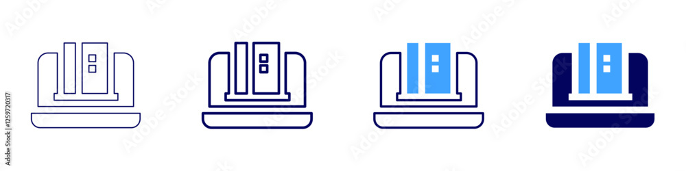 Online payment security solutions icon in 4 different styles. Thin Line, Line, Bold Line, Duotone. Duotone style. Editable stroke Online payment security solutions icon in 4 different styles. Thin Line, Line, Bold Line, Duotone. Duotone style. Editable stroke