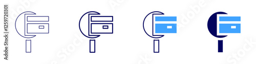 Online payment security icon in 4 different styles. Thin Line, Line, Bold Line, Duotone. Duotone style. Editable stroke