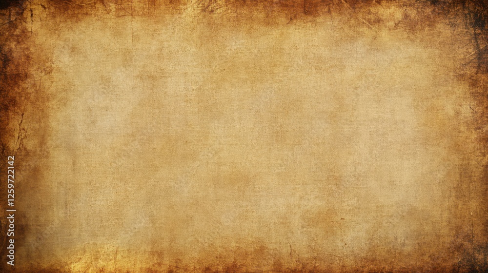 Obraz premium Blank Parchment Texture with Subtle Grain and Aged Appearance, Timeless Vintage Backdrop with Soft Sepia Tones and Gently Faded Edges for Design Projects