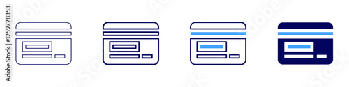 Quick payment icon in 4 different styles. Thin Line, Line, Bold Line, Duotone. Duotone style. Editable stroke