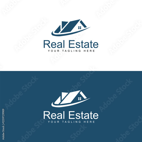 Real estate logo design for human habitation