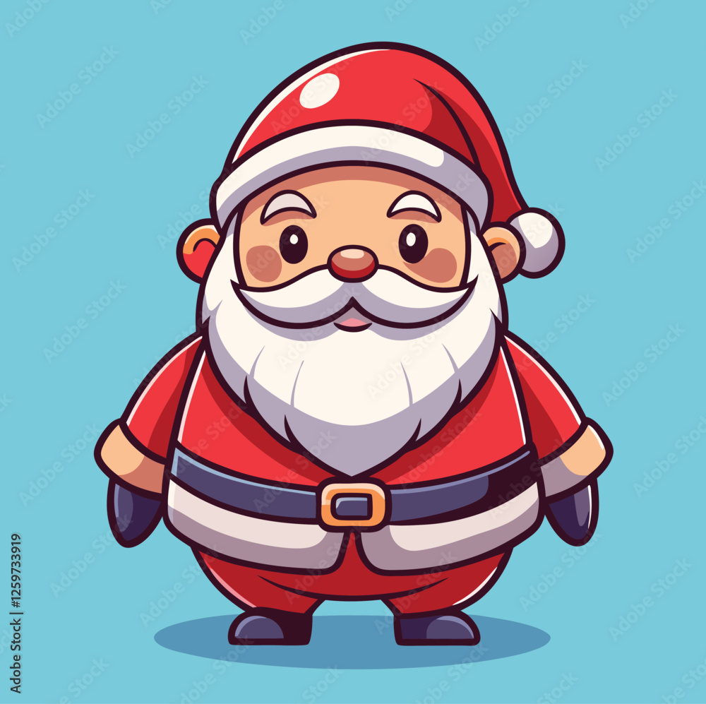 A charming cartoon Santa Claus brings festive joy with his delightful and cheerful appearance. A charming cartoon Santa Claus brings festive joy with his delightful and cheerful appearance.