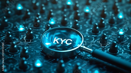 A magnifying glass highlights 