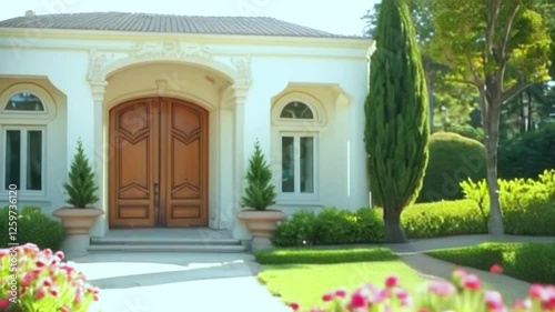 entrance to the house