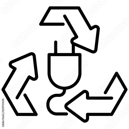 E-Waste Recycling Icon