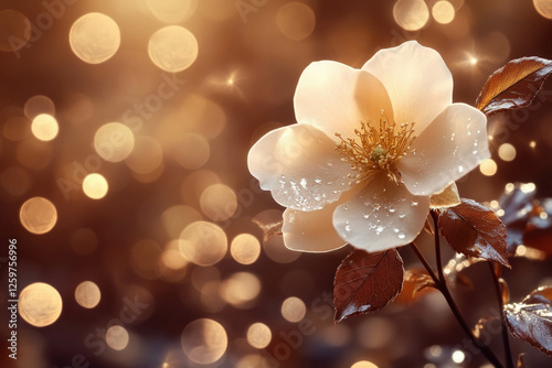 Brown Floral Background
