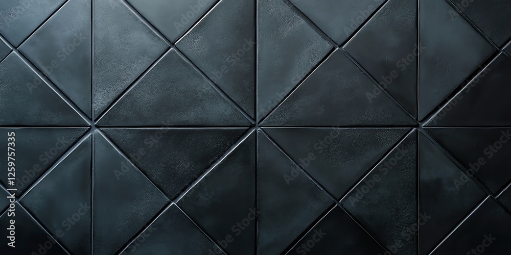 Black matte ceramic tiles with a striking triangular diamond pattern, perfect for modern interiors, wall decor, and sleek architectural designs. Black matte ceramic tiles with a striking triangular diamond pattern, perfect for modern interiors, wall decor, and sleek architectural designs.