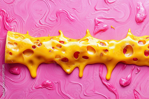 Cheese Isolated From Above