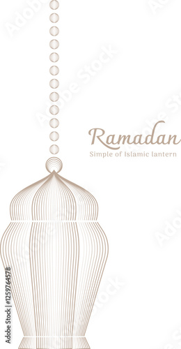 Ramadan Simple of Islamic lantern